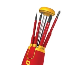 Tournevis Porte Embout Slim VDE 75 Mm WIHA Liftup - 6 Embouts FENTE /PH /XENO PZ2 - 38611 -Atelier Précision EGA20050 3