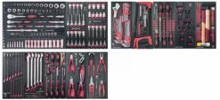 Assortiment D'outils Completo EVA 1/4"+ 3/8"+ 1/2" KRAFTWERK 273 Pièces - 105.524.000