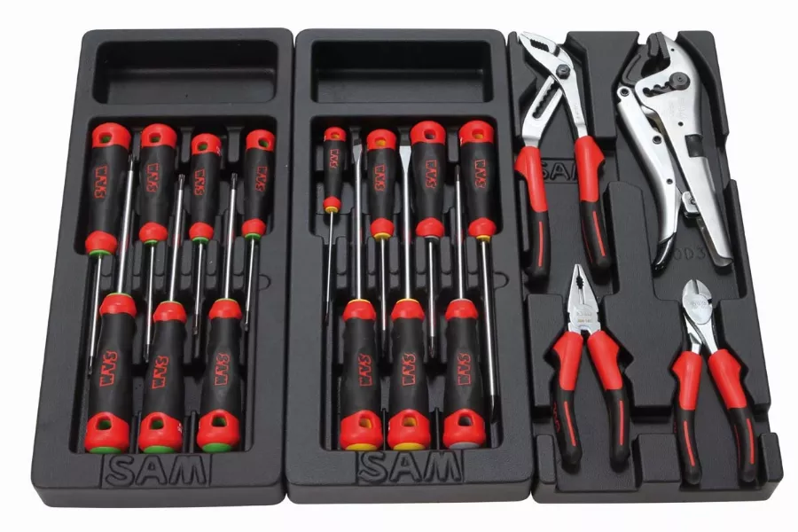 Composition De 131 Outils Pour Mécanique Vl En Module Abs 3/3 SAM - CP131A 2 Composition De 131 Outils Pour Mécanique Vl En Module Abs 3/3 SAM - CP131A