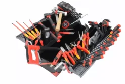 Composition Maintenance électricien Dans Caisse à Outils Tôle Bi-matière SAM - CPP67BOX