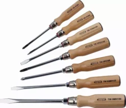 Jeu De 7 Tournevis Bois Mecanicien, Ph Et Pz SAM - TWJ7 -Atelier Précision SAM05874 1