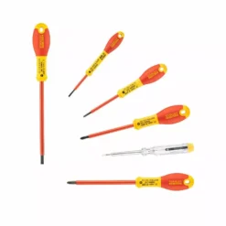 Stanley Tournevis Isoles 1000 v électricien + Philips + Testeur - Jeu De 6pieces FATMAX - 0-65-441