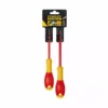 Stanley Tournevis Borniers Isoles 1000 v Pz1x100mm Et Pz2x125mm - Jeu De 2 pièces FATMAX - FMHT0-62649