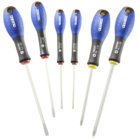 Jeu De 6 Tournevis Fente/Phillips EXPERT By Facom - E160902 3 Jeu De 6 Tournevis Fente/Phillips EXPERT By Facom - E160902