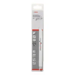 Lame Scie Sabre BIM S1122VF Flexible Métal/Bois BOSCH 225 Mm - Boite De 25 - 2608657559 -Atelier Précision lame de scie sabre 225mm epaisseur 09mm bim s 1122 vf flexible for wood and metal bosch 2608657559 1